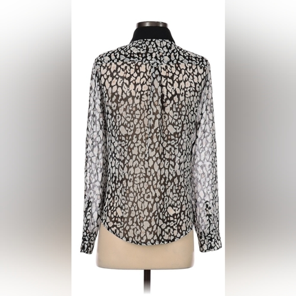 Bebe Sheer Button Down Shirt Size Md. - Picture 2 of 2